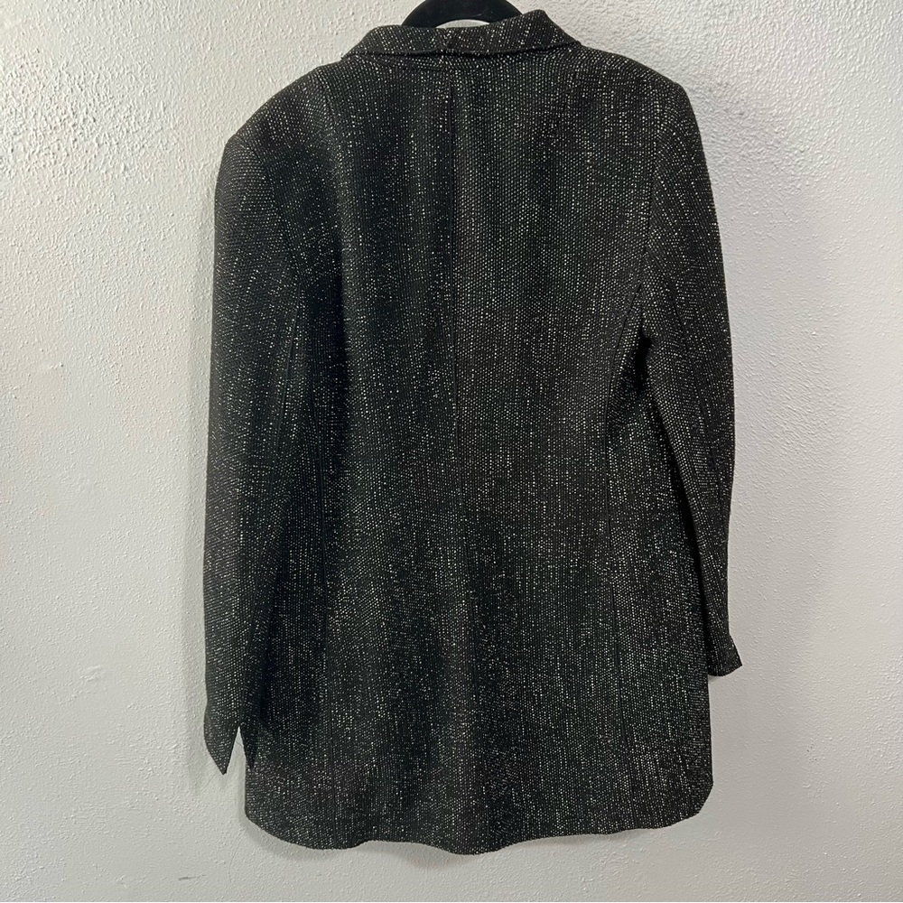 Akris Punto asymmetrical zip blazer jacket black white size 8 - Picture 4 of 9